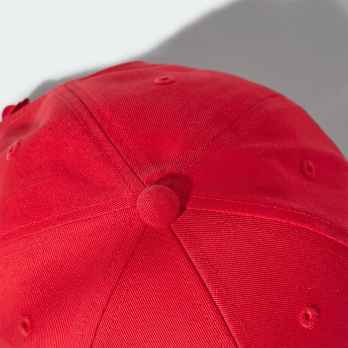 adidas 3-Streifen New Logo Baseball Kappe pure ruby/black