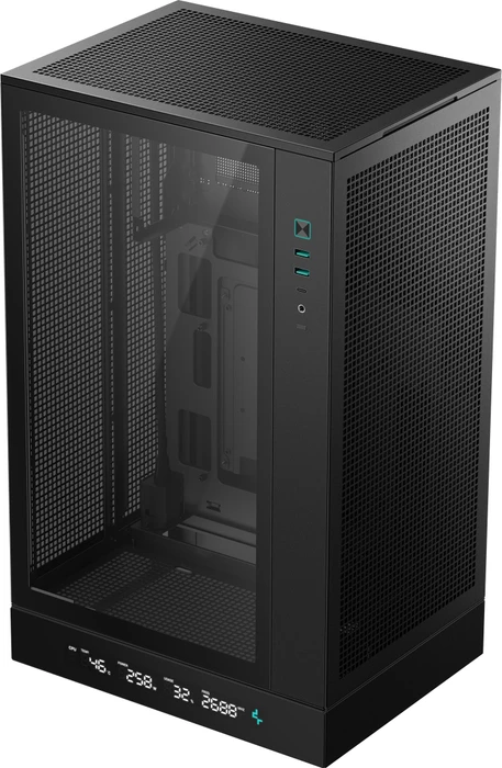 DeepCool CH270 DIGITAL, schwarz, Glasfenster