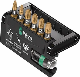 Wera Bit-Check 7 PZ Diamond 1 Pozidriv Bitset inkl. Werkzeugbox, 7-tlg.