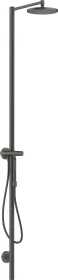 Hansgrohe Axor Starck Nature Duschsäule mit Kopfbrause 240 1jet brushed black chrome