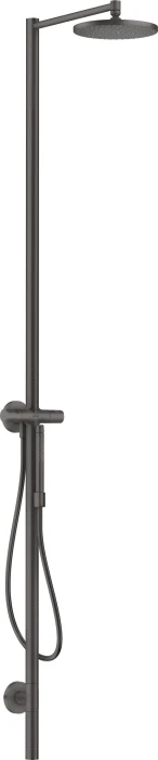 Hansgrohe Axor Starck Nature Duschsäule mit Kopfbrause 240 1jet brushed black chrome