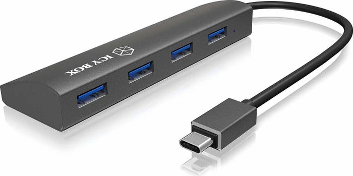 RaidSonic Icy Box IB-AC6405-C USB-Hub, 4x USB-A 3.0, USB-C 3.0 [Stecker]