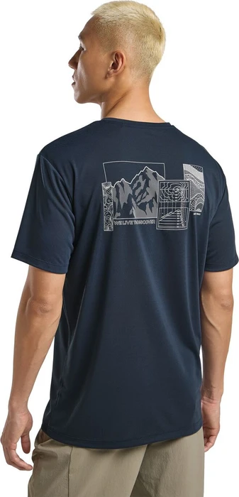 Jack Wolfskin Vonnan Graphic Funktionsshirt kurzarm explore midnight sky (Herren)