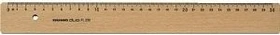 Rumold Lineal 50cm, mit Metalleinlage, braun