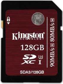 Kingston R90/W80 128GB, UHS-I U3, Class 10