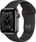 Apple Watch Series 6 (GPS + Cellular) 40mm Edelstahl graphit mit Sportarmband schwarz Vorschaubild