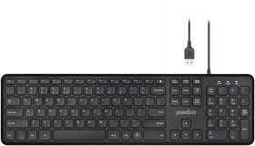 Perixx Periboard-210, schwarz, USB, US