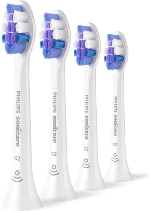 Philips HX6054/87 Sonicare S2 Sensitive Ersatzbürste weiß, 4 Stück