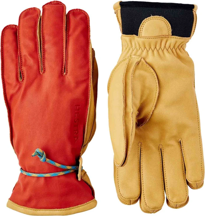Hestra Wakayama Skihandschuhe flame red/light brown
