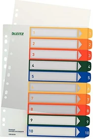 Leitz beschriftbares Farbregister A4, extrabreit
