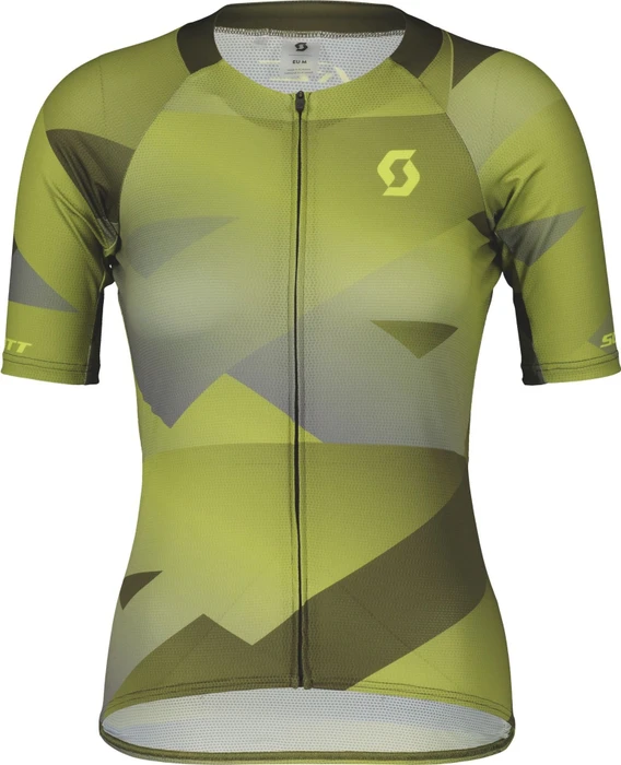 Scott RC Premium Climber Trikot kurzarm fir green/bitter yellow (Damen)