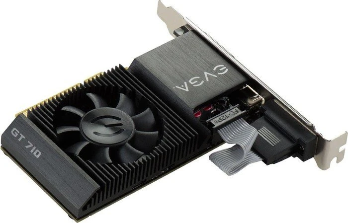 EVGA GeForce GT 710 low profile, 1GB DDR3, VGA, DVI, HDMI