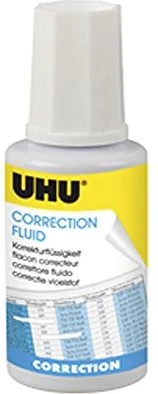 UHU Korrekturflüssigkeit Fässchen mit Pinsel, 20ml