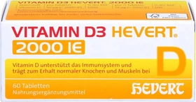 Vitamin D3 Hevert 2000 I.E. Tabletten, 60 Stück