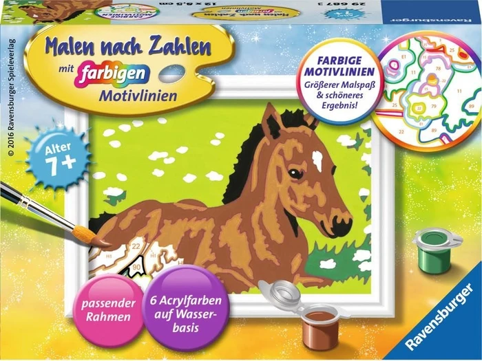 Ravensburger Malen nach Zahlen Kleines Fohlen