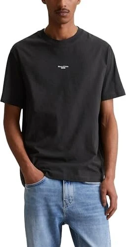 Marc O'Polo Label T-Shirt kurzarm schwarz (Herren)
