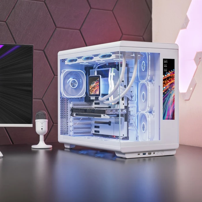 Mars Gaming MC-REVMAX White, Glasfenster