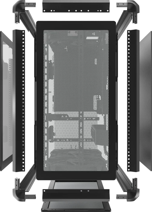 Cooler Master MasterFrame 500 Mesh ARGB, schwarz, Glasfenster