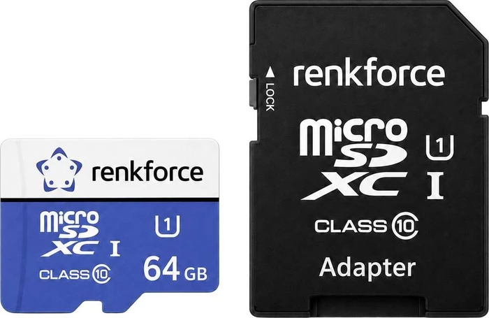 Renkforce RF-mSDXC-64GB R80 64GB Kit, UHS-I U1, Class 10
