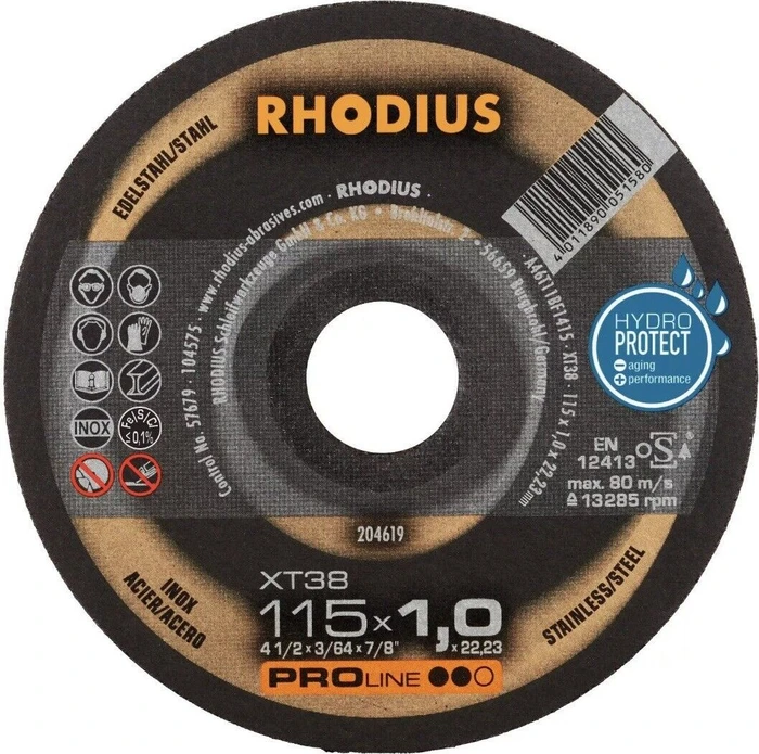 Rhodius ProLine XT 38 Trennscheibe, 115x1x22.23mm, 50 Stück