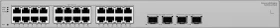 Huawei eKit SME Network eKitEngine S220S Series Rackmount Gigabit Managed Switch, 24x RJ-45, 2x SFP, 2x SFP+ (S220S-24T4JX / 98012504)