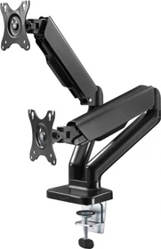 Wentronic Goobay Doppel-Monitorhalterung mit Gasdruckfeder