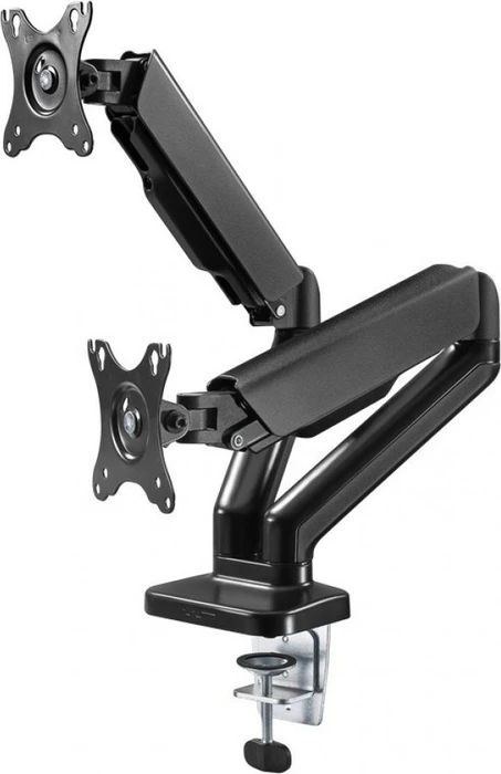 Wentronic Goobay Doppel-Monitorhalterung mit Gasdruckfeder