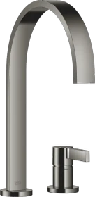 Dornbracht MEM Zweilochbatterie mit Einzelrosetten dark chrome