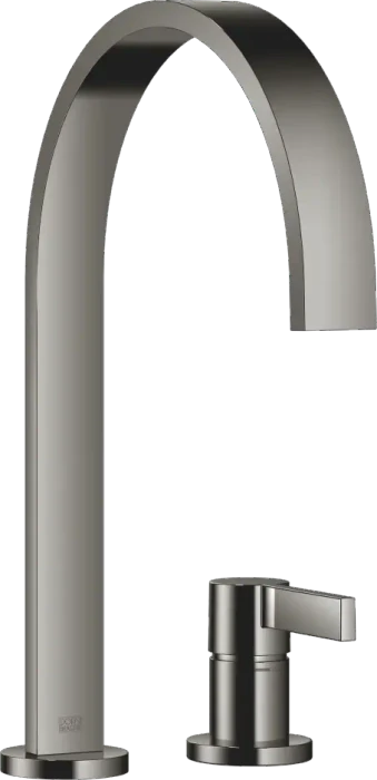 Dornbracht MEM Zweilochbatterie mit Einzelrosetten dark chrome