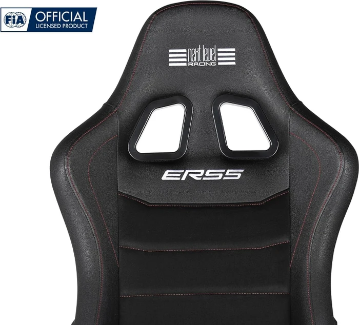 Next Level Racing ERS5 Elite Liegesitz, PU Leather & Suede Edition, schwarz