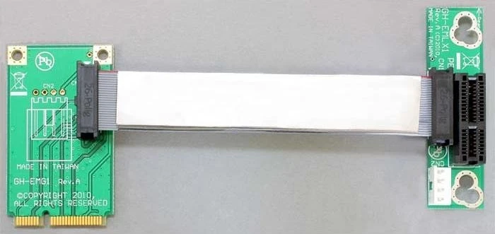 DeLOCK Riser Karte, links gerichtet, gewinkelt, PCIe 2.0, 130mm