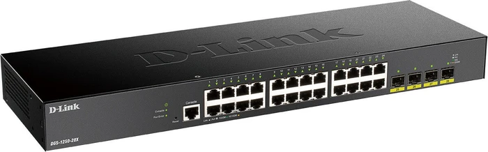 D-Link DGS-1250 Rackmount Gigabit Smart Switch, 24x RJ-45, 4x SFP+