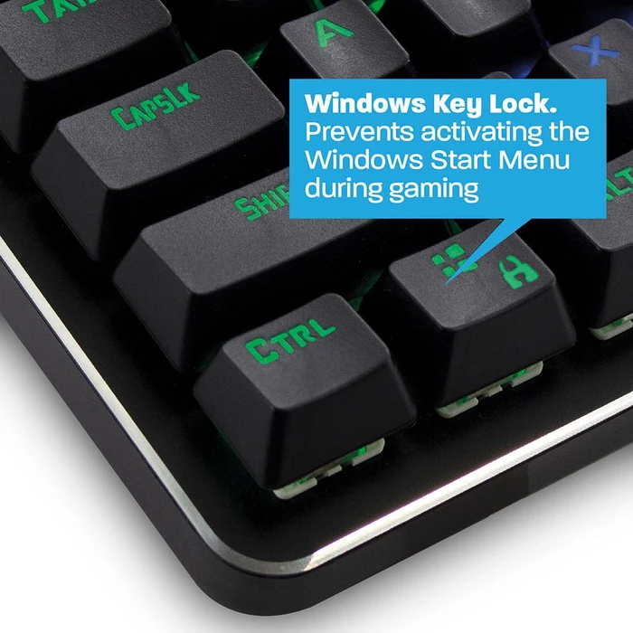 Ewent Play Mechanical Gaming Keyboard, LEDs RGB, Gaote Outemu BLUE, USB, US