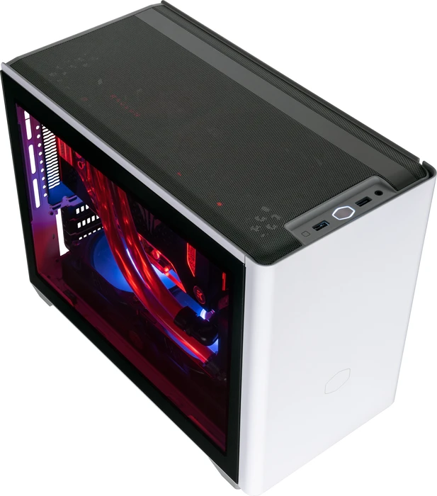 Cooler Master MasterBox NR200P, weiß, Glasfenster, Mini-ITX
