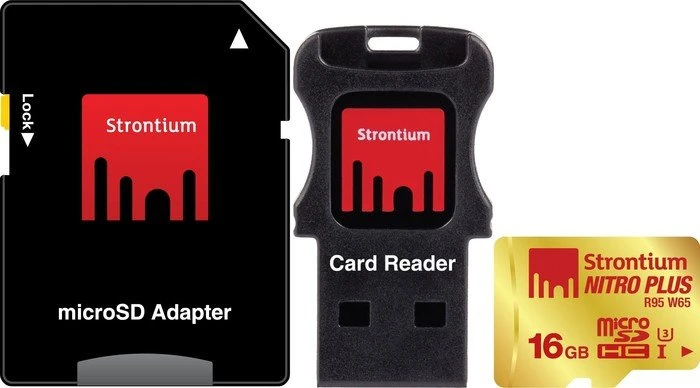 Strontium Nitro Plus R95/W85 16GB Kit, UHS-I U3, Class 10