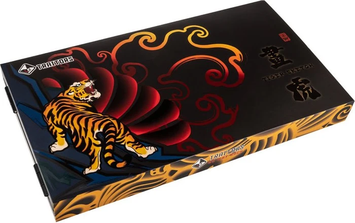Traitors TIGER SKETCH, Kunststoff (PBT), gelb/schwarz, 109 Tasten, ISO-DE