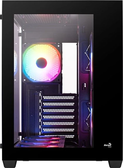 AeroCool Dryft [V1], Lüfter LED Fixed RGB, Glasfenster