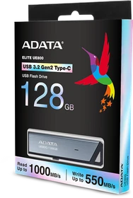 ADATA UE800 128GB silber, USB-C, USB 3.2 Gen 2×1