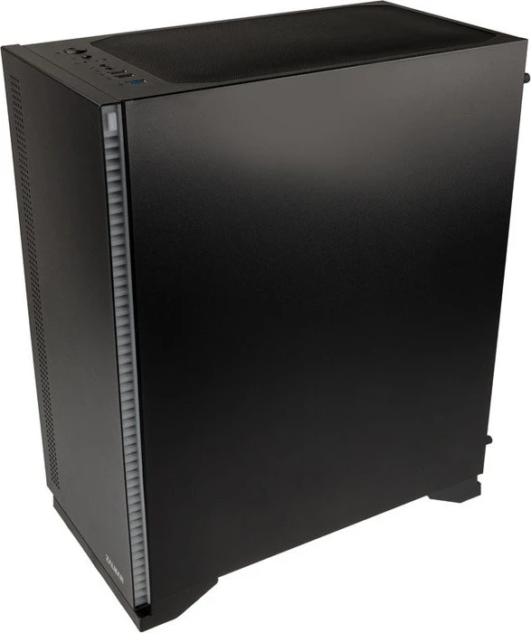 Zalman S5, schwarz, Glasfenster