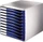 Leitz Formular-Set Schubladenbox, 10 Schubladen, blau (52810035)