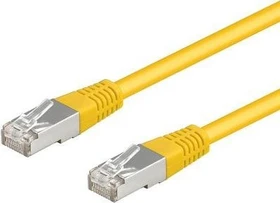 goobay Patchkabel, Cat5e, F/UTP, RJ-45/RJ-45, 1.5m, gelb
