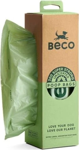Beco Poop Bags Hundekotbeutel, super strong, kompostierbar, unscented