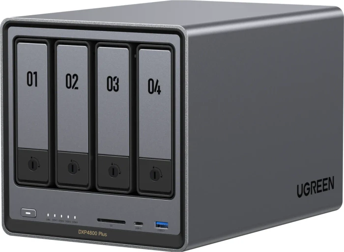 Ugreen NASync DXP4800 Plus, 8GB RAM, 1x RJ-45 10GBase-T, 1x RJ-45 2.5GBase-T