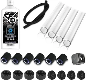Nanoxia PETG Starter Pack 16/13mm weiß beleuchtet