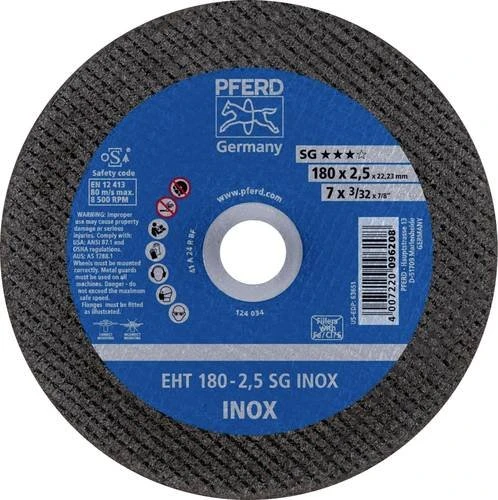 Pferd EHT 180-2.5 SG INOX Trennscheibe, 180x2.5x22.23mm, 25 Stück