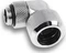 Alphacool Eiszapfen 90° G1/4" auf 16mm HardTube Anschraubtülle, verchromt, 4er-Pack Vorschaubild