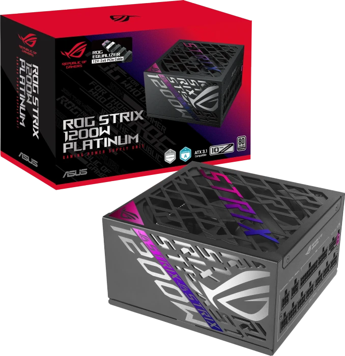 ASUS ROG STRIX 1200P Platinum (ROG Equalizer), ROG-STRIX-1200P-GAMING-E, 1200W, ATX 3.1