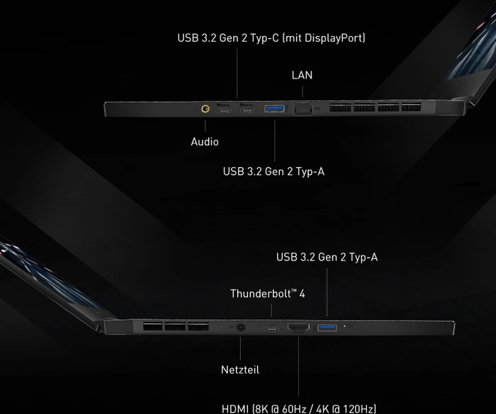MSI Stealth GS66 12UGS-001, Core Black, Core i7-12700H, 32GB RAM, 1TB SSD, GeForce RTX 3070 Ti, DE