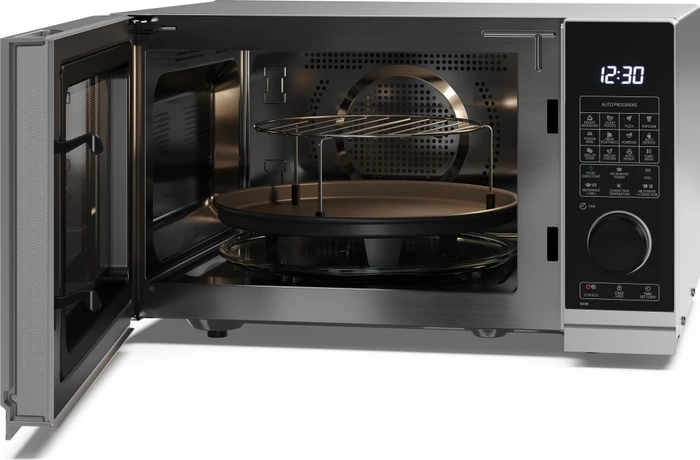 Sharp YC-PC254AE-S Mikrowelle mit Grill/Heißluft