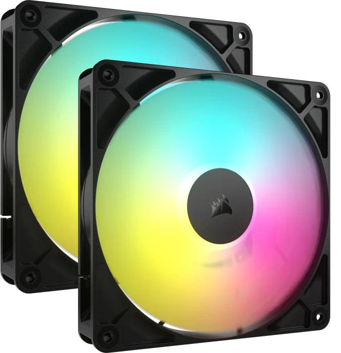 Corsair RS Series RS140 ARGB, schwarz, 140mm, 2er-Pack